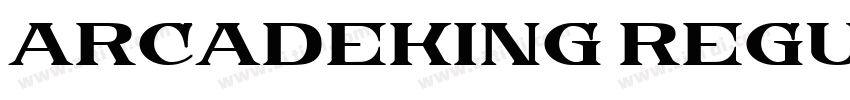 ArcadeKing Regular字体转换